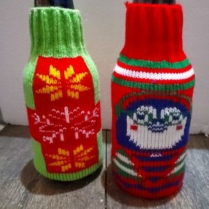 Lot of 2 Uncle Bob's Beer Sweater  red & green
